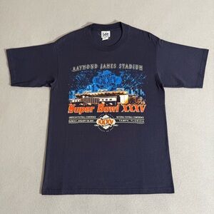 Vintage Y2K Lee Sport Super Bowl XXXV T-Shirt Size M Football NFL Sportswear
